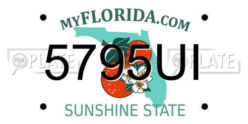 5795UI Florida License Plate