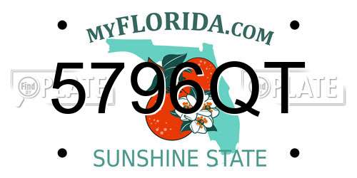 5796QT Florida License Plate