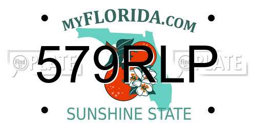 579RLP Florida License Plate