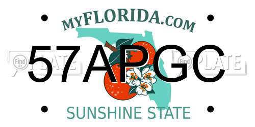 57APGC Florida License Plate