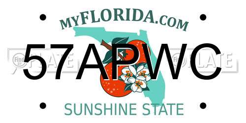 57APWC Florida License Plate