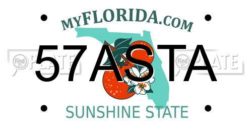 57ASTA Florida License Plate