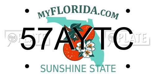 57AYTC Florida License Plate