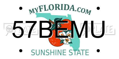 57BEMU Florida License Plate