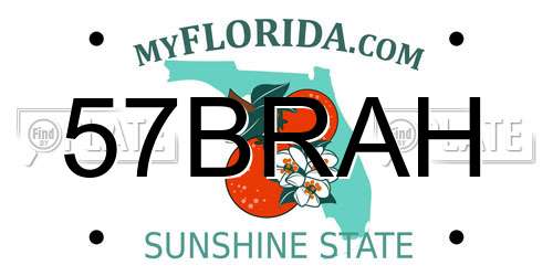 57BRAH Florida License Plate