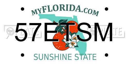 57ETSM Florida License Plate
