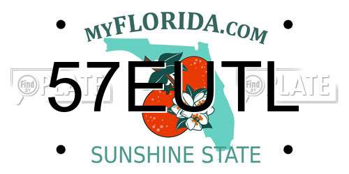 57EUTL Florida License Plate