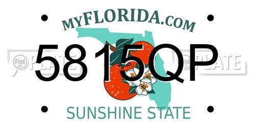 5815QP Florida License Plate