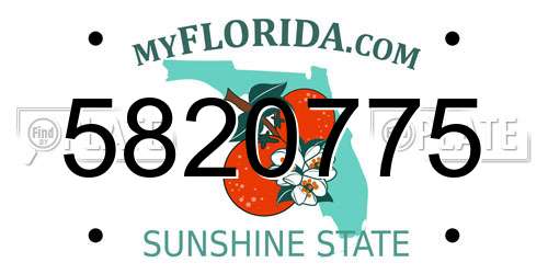 5820775 Florida License Plate