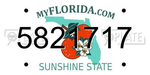 5821717 Florida License Plate