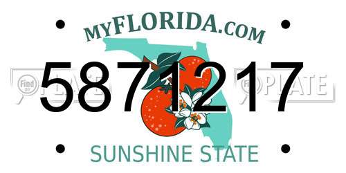 5871217 Florida License Plate