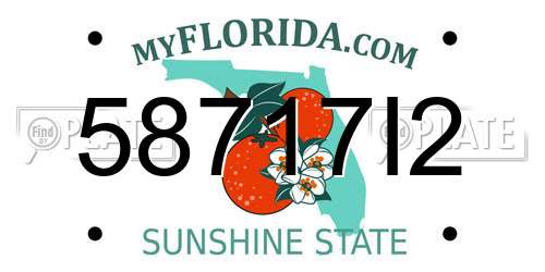 58717I2 Florida License Plate