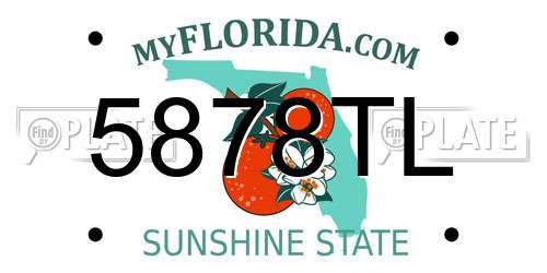 5878TL Florida License Plate