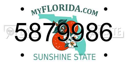 5879986 Florida License Plate