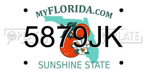 5879JK Florida License Plate