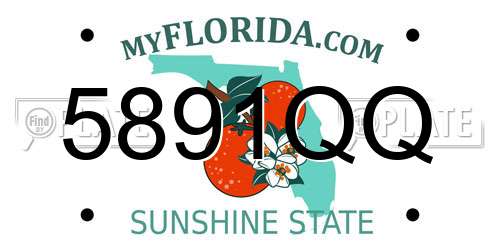 5891QQ Florida License Plate