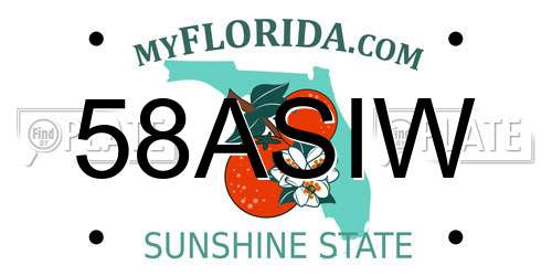 58ASIW Florida License Plate