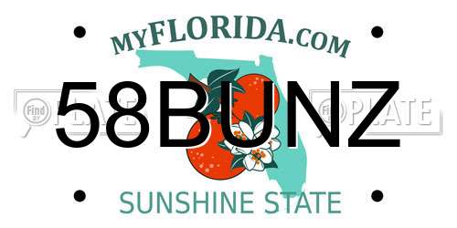58BUNZ Florida License Plate