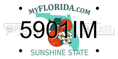 5901IM Florida License Plate