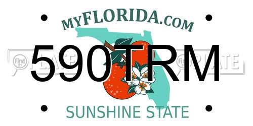 590TRM Florida License Plate