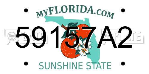 59157A2 Florida License Plate