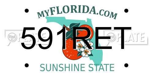591RET Florida License Plate