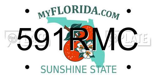591RMC Florida License Plate