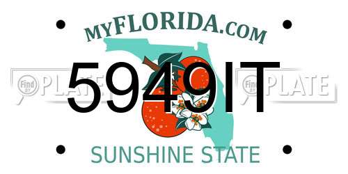 5949IT Florida License Plate