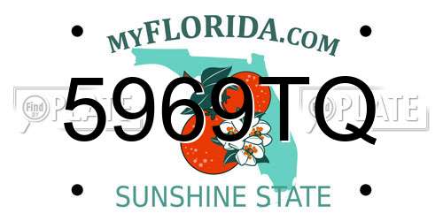 5969TQ Florida License Plate