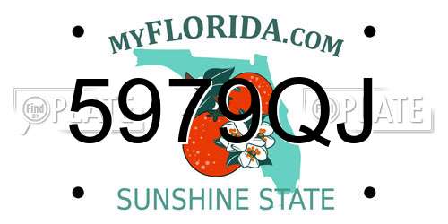 5979QJ Florida License Plate