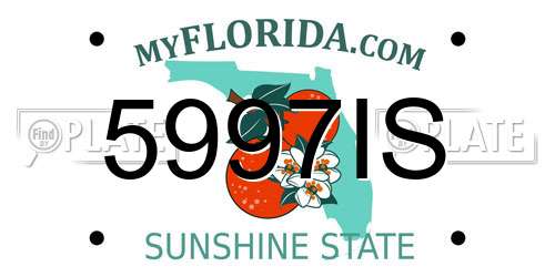 5997IS Florida License Plate