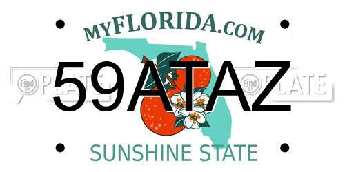 59ATAZ Florida License Plate