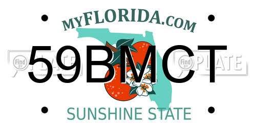 59BMCT Florida License Plate