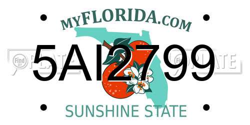 5AI2799 Florida License Plate