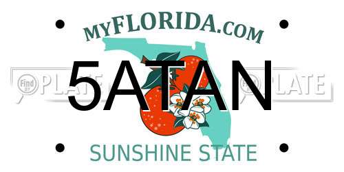 5ATAN Florida License Plate