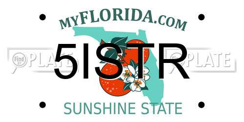 5ISTR Florida License Plate