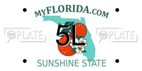 5L Florida License Plate