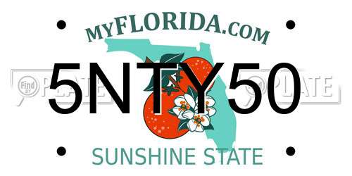 5NTY50 Florida License Plate