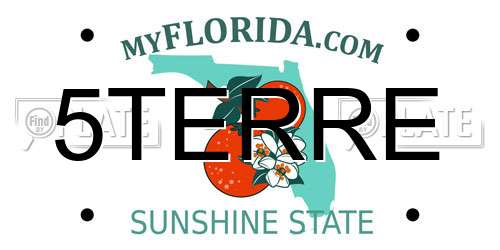 5TERRE Florida License Plate