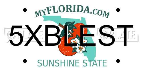 5XBLEST Florida License Plate