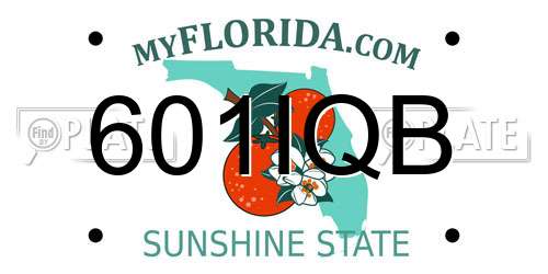 601IQB Florida License Plate