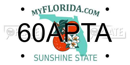 60APTA Florida License Plate