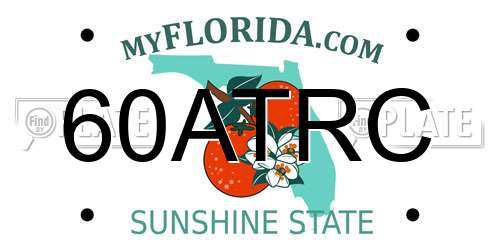 60ATRC Florida License Plate