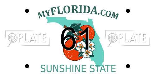 61 Florida License Plate
