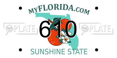 610 Florida License Plate
