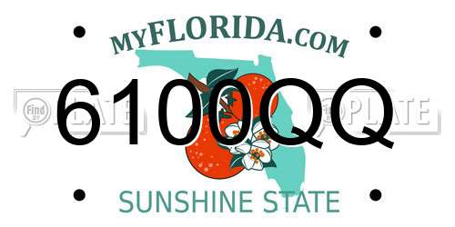6100QQ Florida License Plate