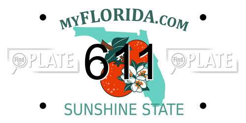 611 Florida License Plate