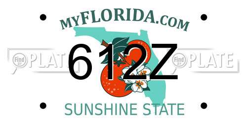 612Z Florida License Plate