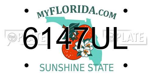 6147UL Florida License Plate