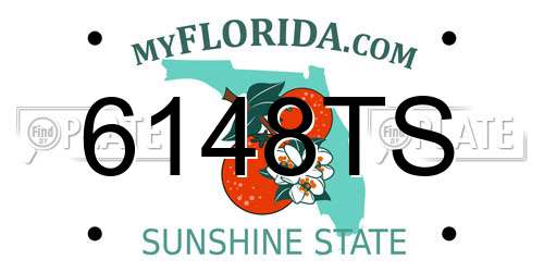 6148TS Florida License Plate